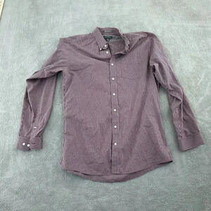 Eddie Bauer Mens Wrinkle Free Classic Fit Checkered Shirt TL 4406